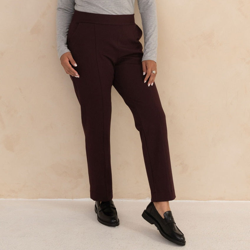 May You Be Women's mid-Rise Ponte Legging Pants Charcoal/Grey