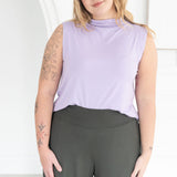 The Going Places Sleeveless Mock Neck