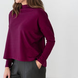 The Dressy Mock Neck Sweatshirt