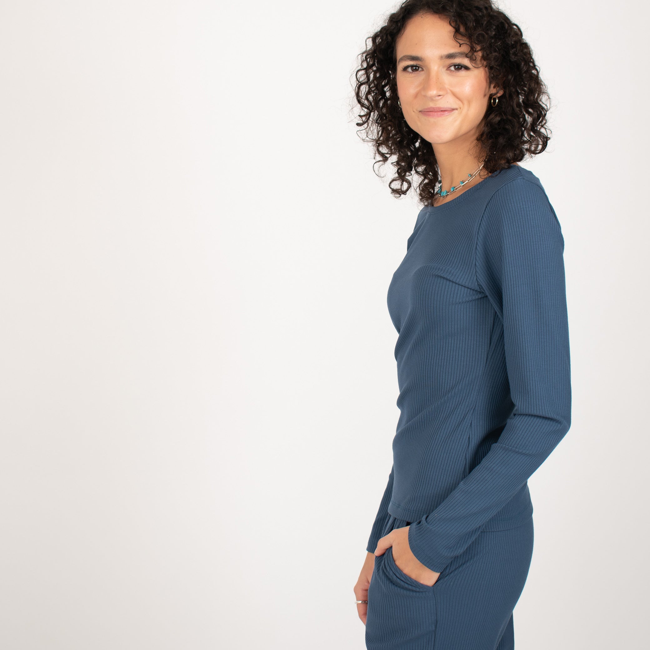 Dressy Rib Knit Top | Shop Sustainable, Ethical Clothing for Women –  Encircled