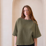 The Airy Gauze Reversible Blouse