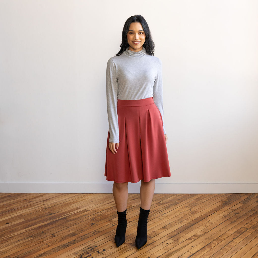 Grey a line skirt 2025