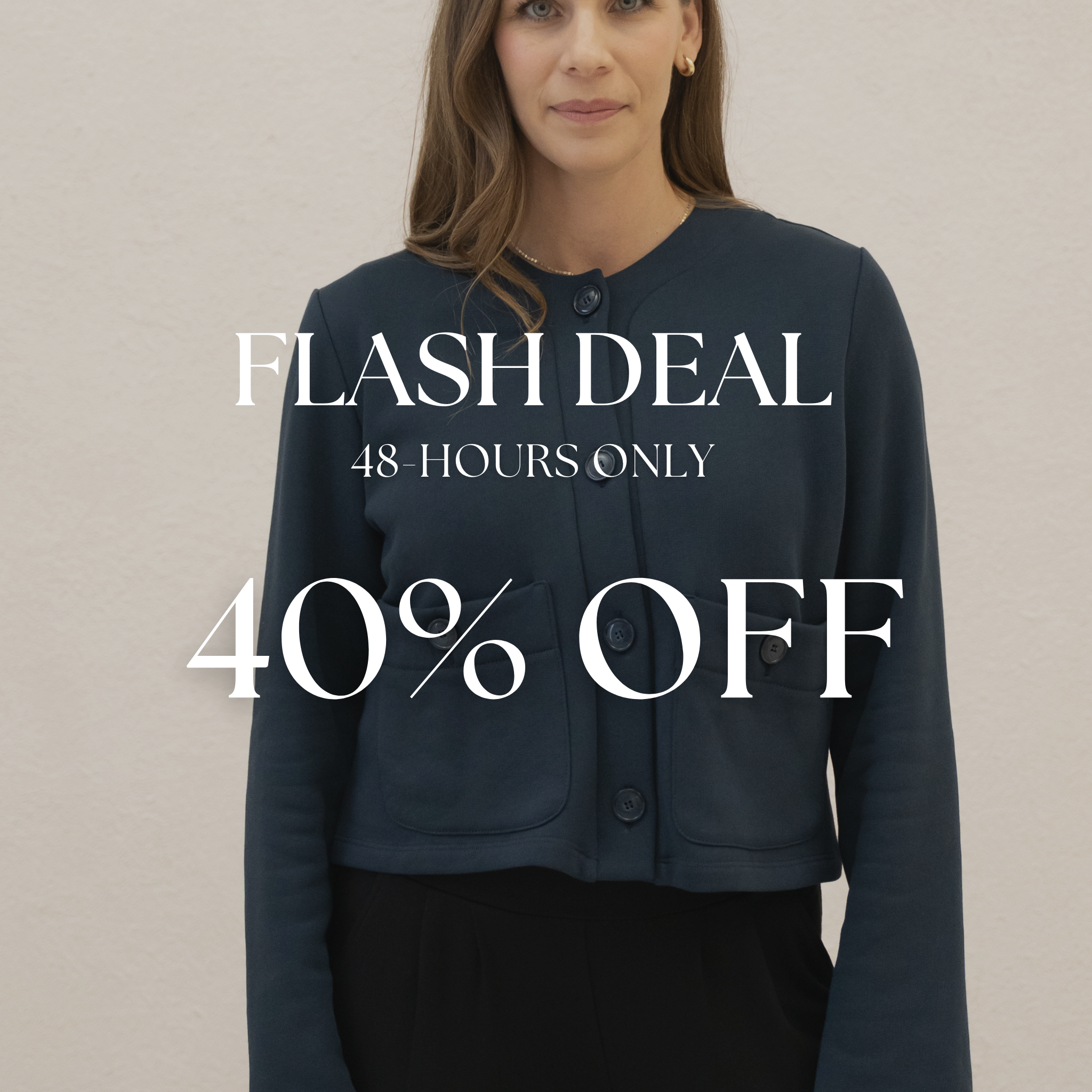 The Tailored Organic Fleece Cardigan