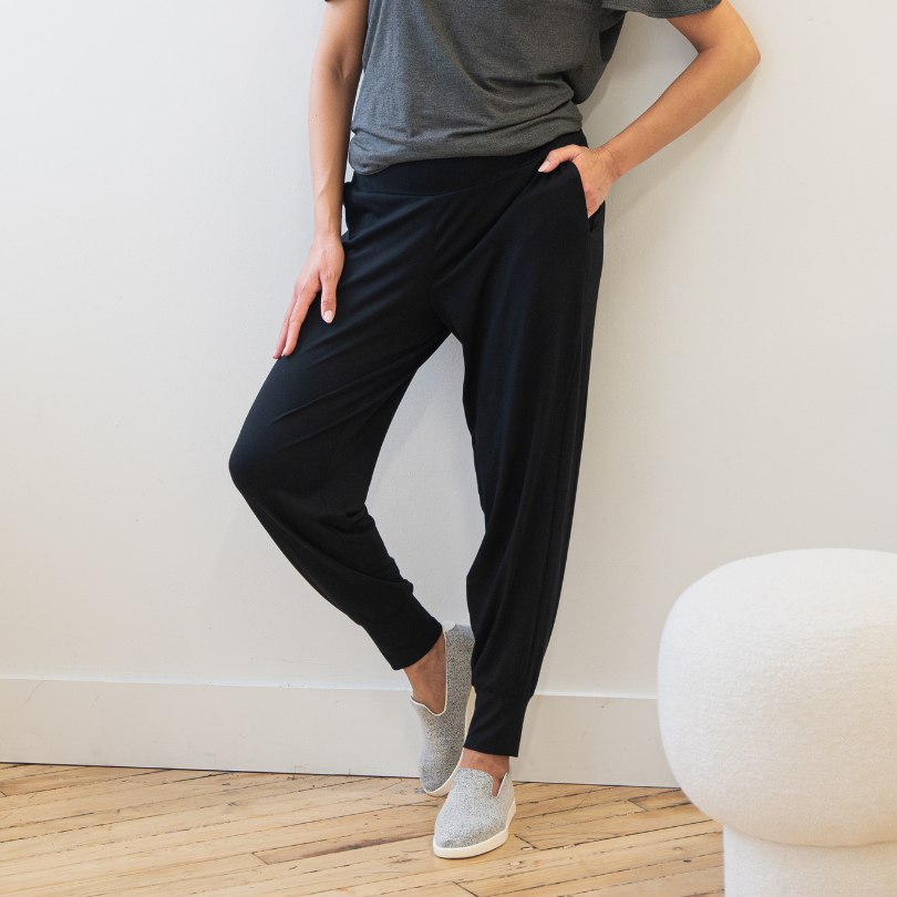 Sweatpants Flat Fronted Jersey Jogger Women's Dressy Jogger