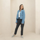 The Tailored Organic Fleece Cardigan
