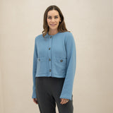 The Tailored Organic Fleece Cardigan