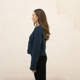 The Tailored Organic Fleece Cardigan