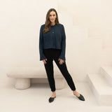 The Tailored Organic Fleece Cardigan