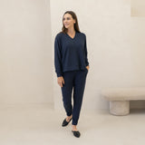 The Bamboo Merino Dressy V-Neck Sweatshirt