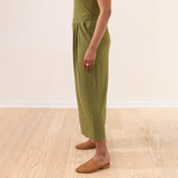 Sample Sale: The Dressy Rib Knit Cropped Wide Leg