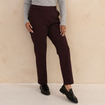 Tailored aubergine colour pant 