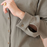 The Airy Gauze Button-Up
