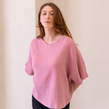The Airy Gauze Reversible Blouse