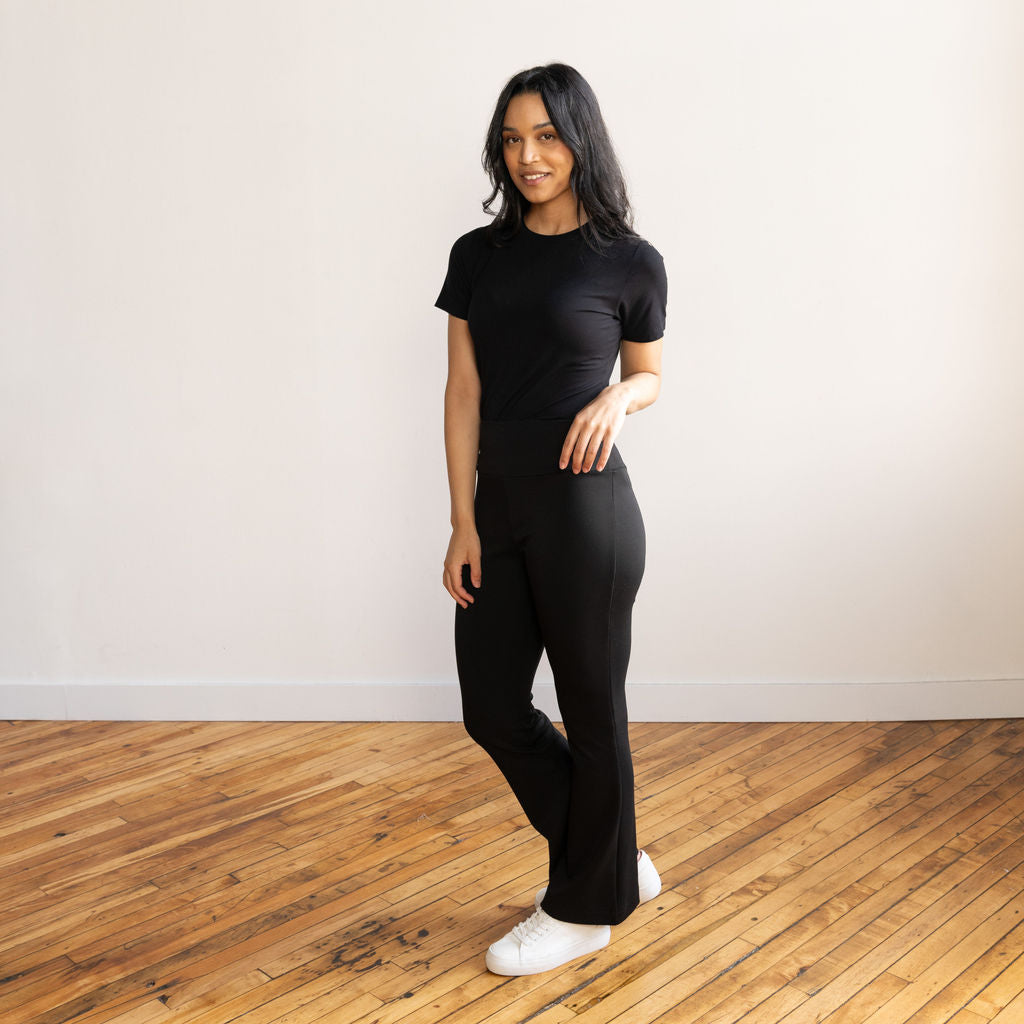 Women's Flare Pant BeyondSoft Scuba, Made in Toronto
