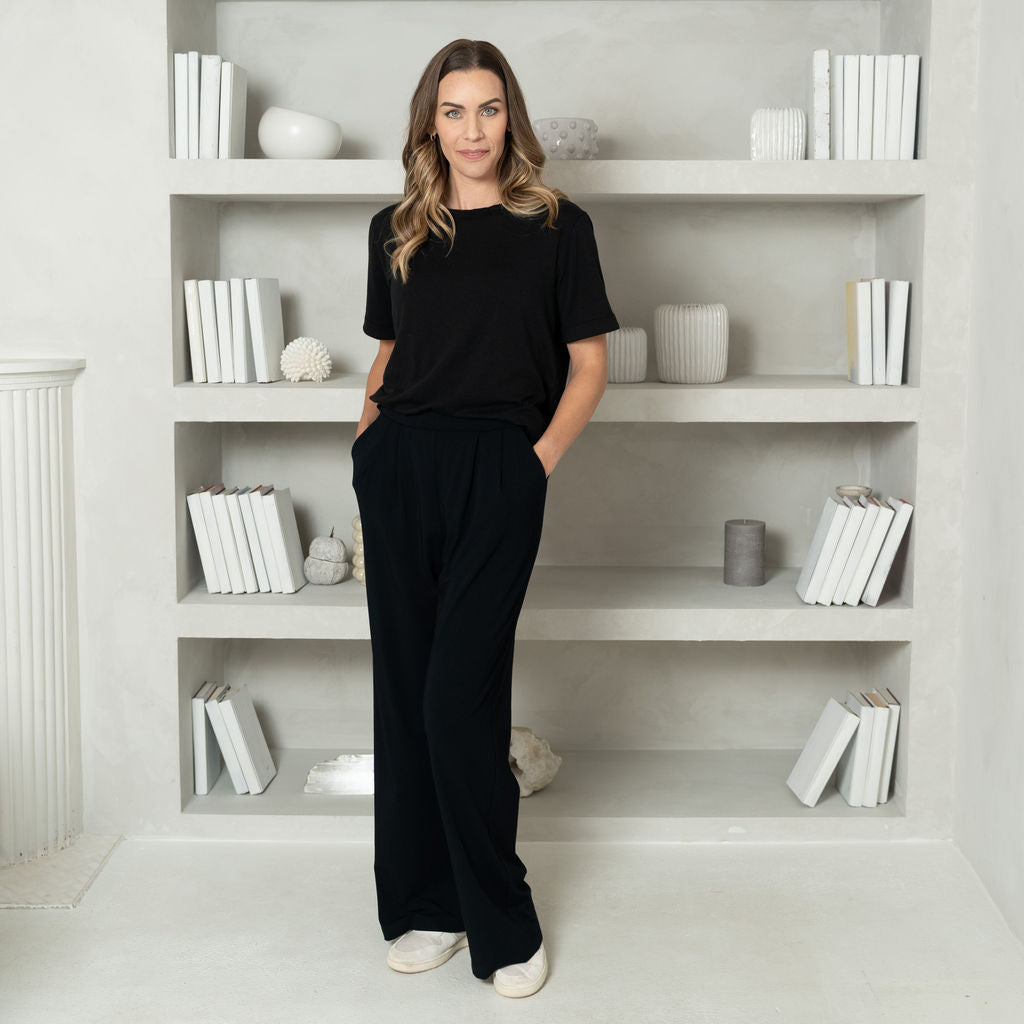 Ultra Stretch Ponte Super Wide Leg Pant｜TikTok Search