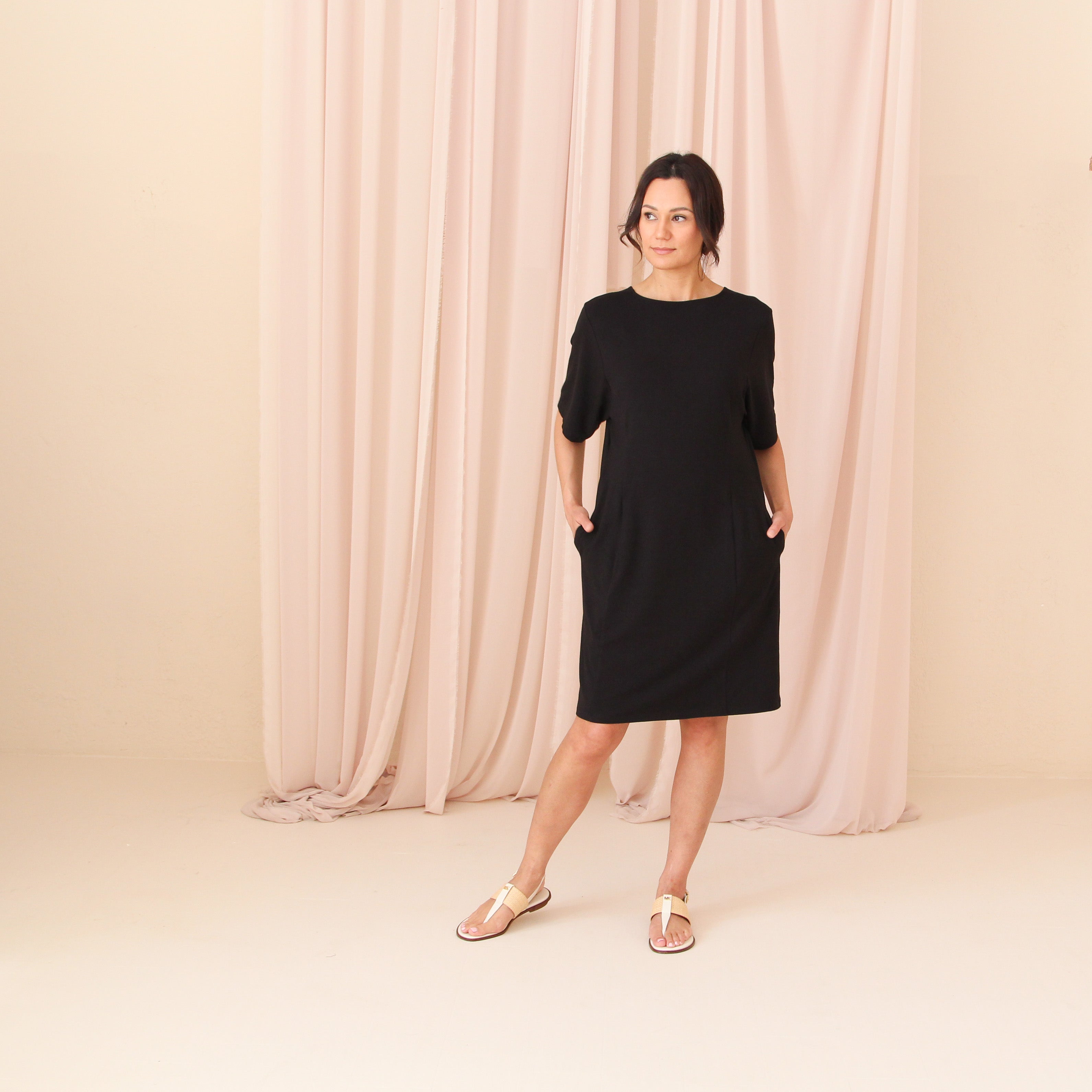 Women s Reversible Bamboo Cotton T Shirt Dress Encircled