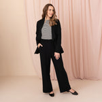 Womens black dressy lounge pant