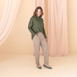 The Dressy Mock Neck Sweatshirt