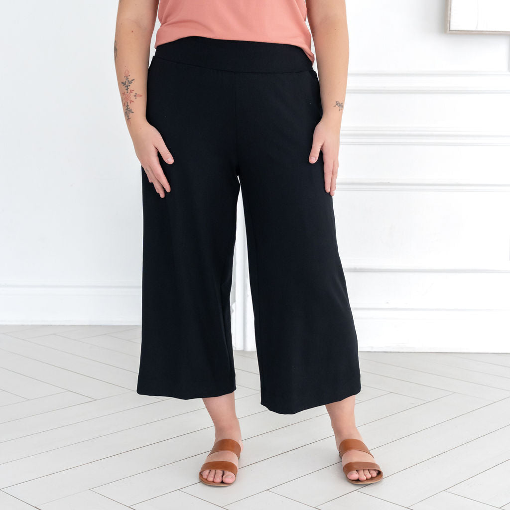 The Dressy Wide Leg Crop Pant