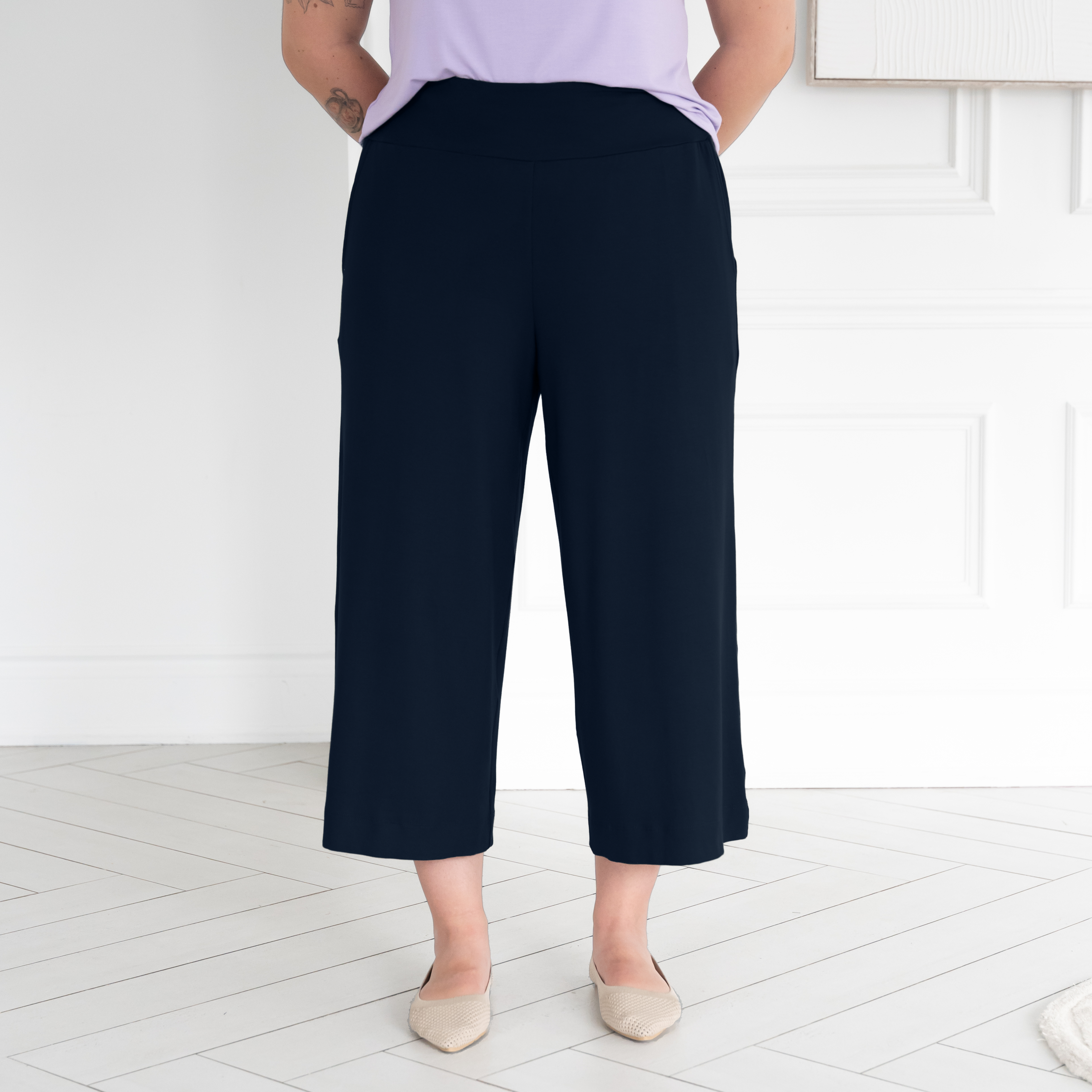 The Dressy Wide Leg Crop Pant
