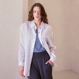 The Airy Gauze Relaxed Button-up Shirt