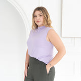 The Going Places Sleeveless Mock Neck