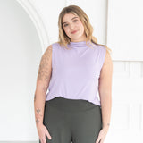 The Going Places Sleeveless Mock Neck