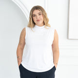 The Going Places Sleeveless Mock Neck