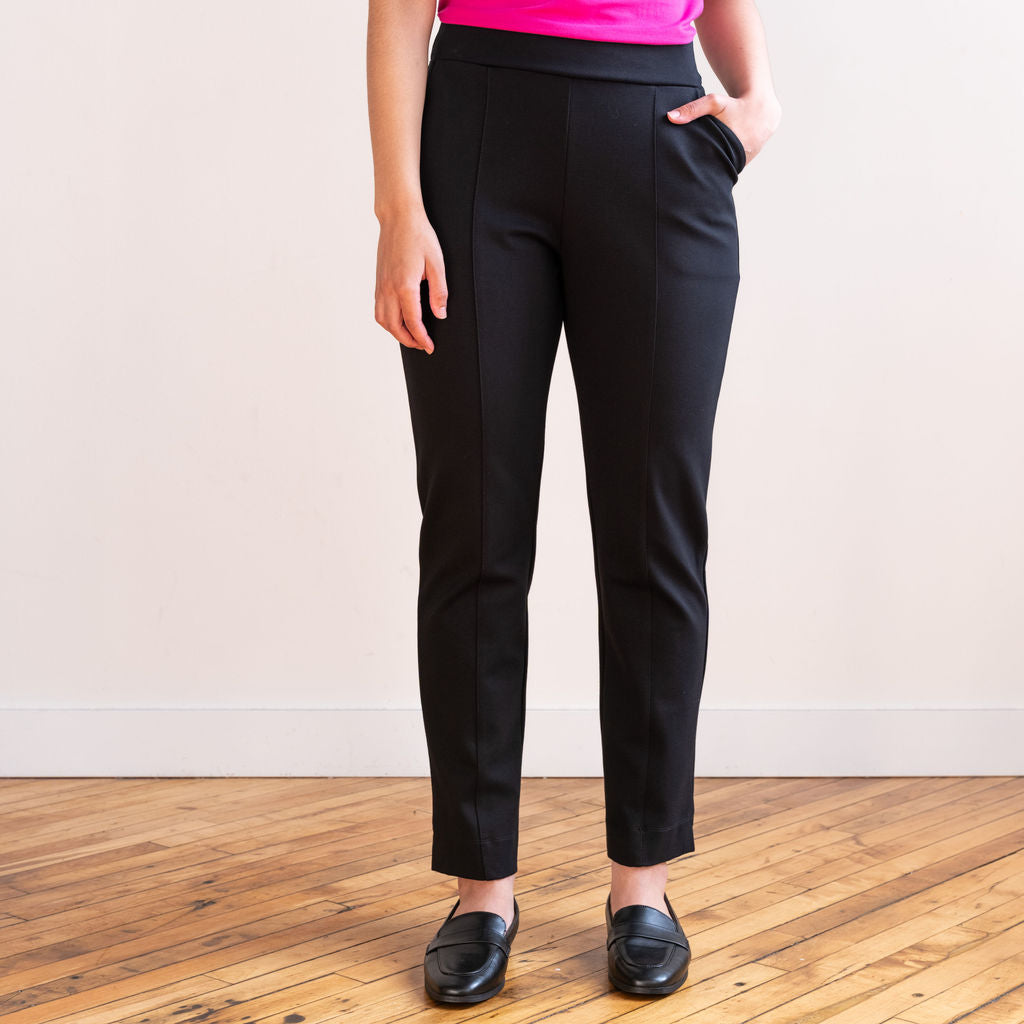 Ankle-length Slacks - Black - Ladies