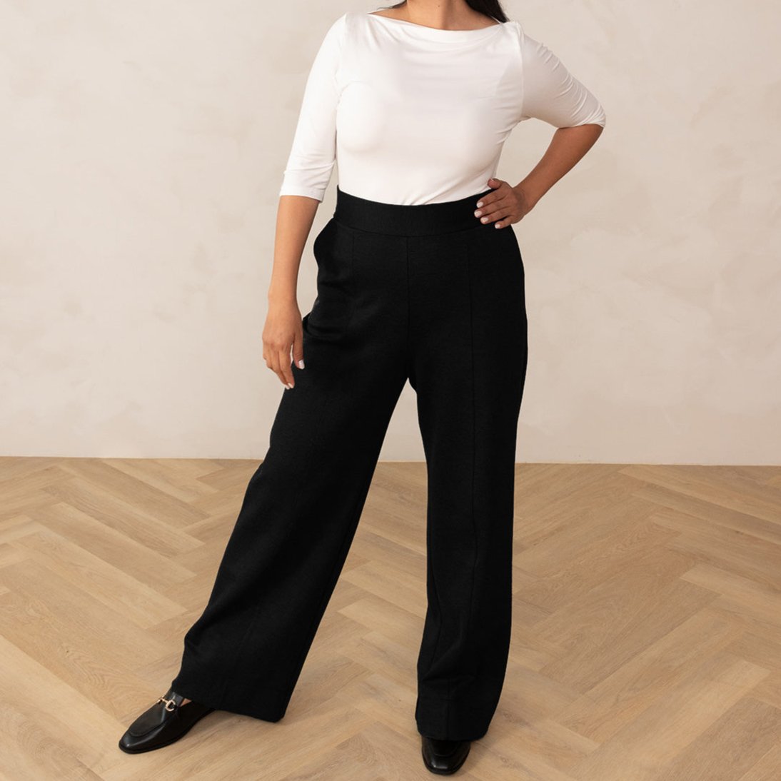 The Tailored Ponte Trouser, Women's Sustainable Wide Leg Pant