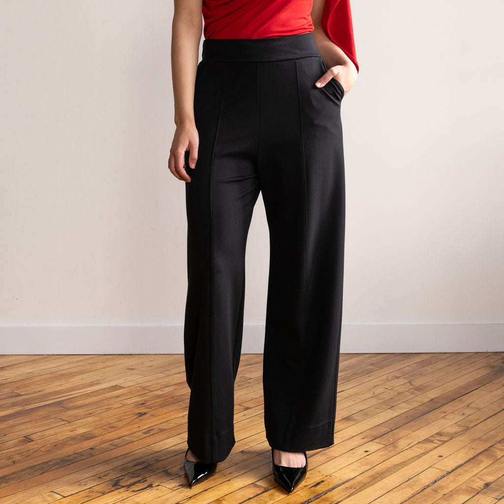 The Tailored Ponte Trouser, Women's Sustainable Wide Leg Pant