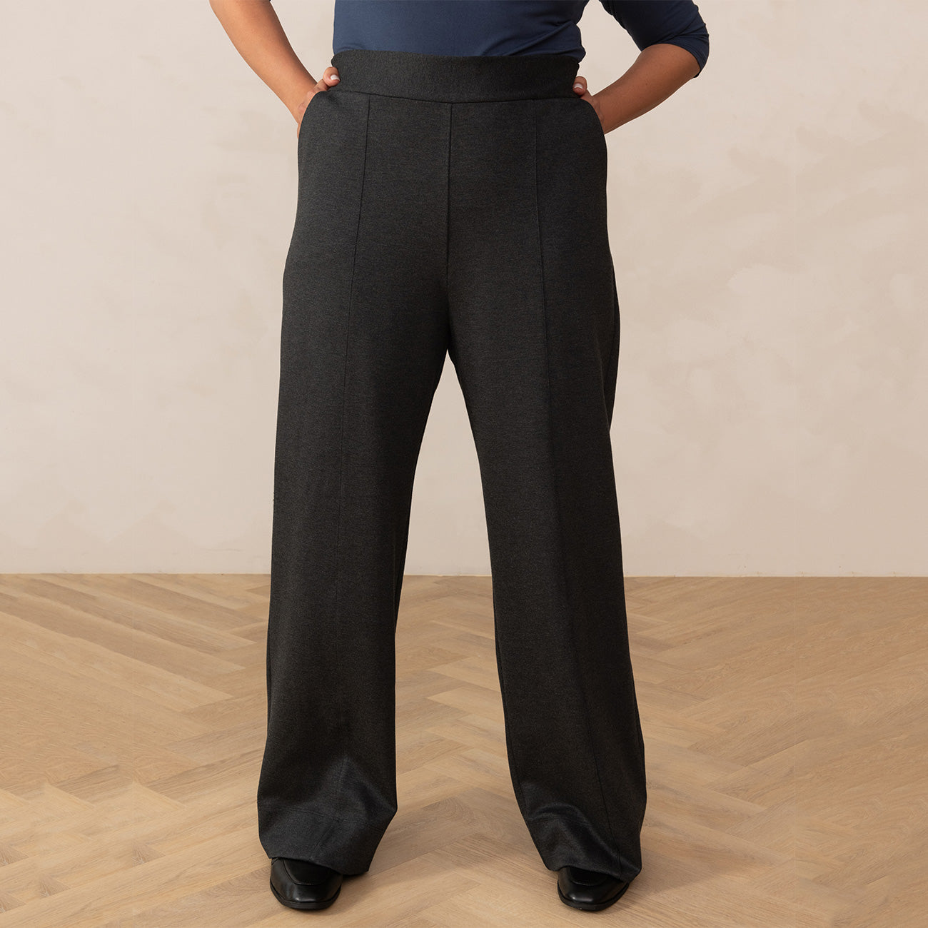 The Tailored Ponte Trouser  Women's Sustainable Wide Leg Pant