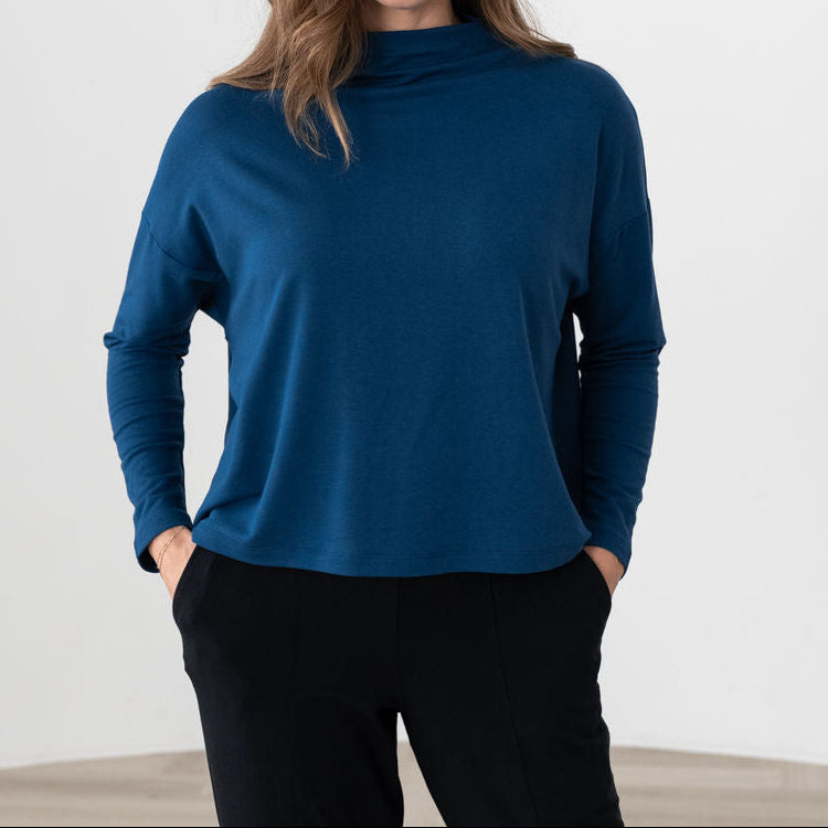 Sample Sale: The Dressy Mock Neck Sweatshirt