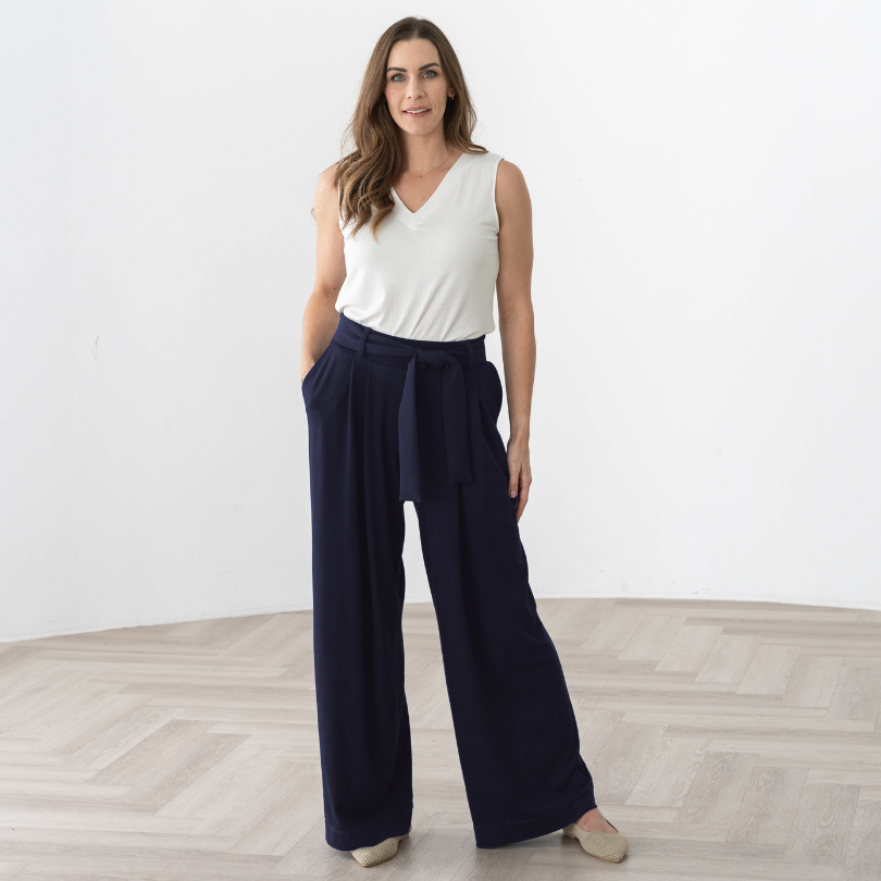 The Wanderer Wide Leg Pant with Belt