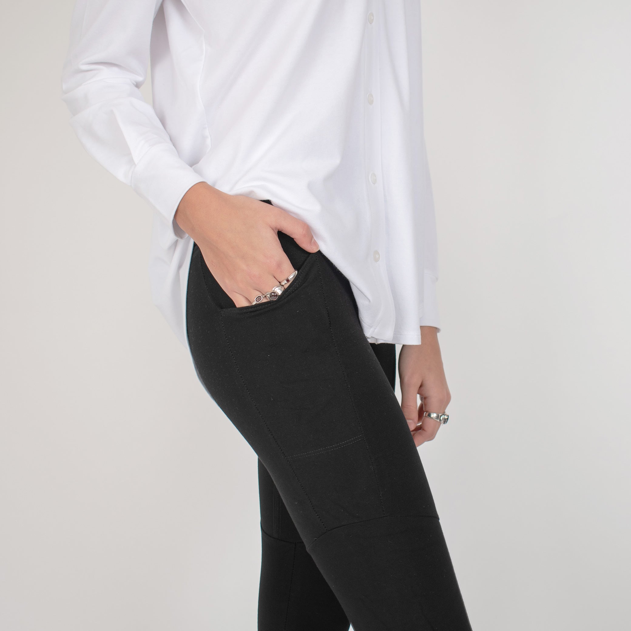 Organic Cotton Leggings with Lace Trim – Sandmaiden Sleepwear